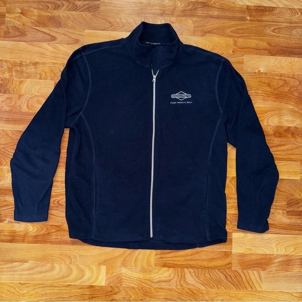 Briggs & Stratton Port Authority Microfleece Full Zip Jacket Navy Blue Men’s XL